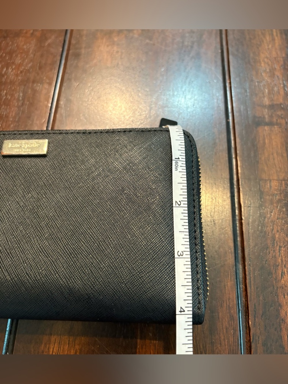 Set of 2 Kate Spade Wallet/Clutch Purses, Grey & Black - Picture 11 of 11